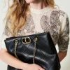 Cabas | Sacs Porté Épaule*TWINSET Milano Cabas Avec Fermeture Oval T Noir