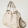 cabas_avec_oval_t_et_anse_2.webp Cabas | Sacs À Bandoulière*TWINSET Milano Cabas Avec Oval T Et Anses Façon Cordon De Serrage Off White