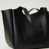Cabas | Sacs Porté Épaule*TWINSET Milano Cabas «Forever» En Cuir Noir