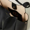 Cabas | Sacs Porté Épaule*TWINSET Milano Cabas «Forever» En Cuir Noir