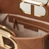 cabas_lila_matelass_avec__5.webp Cabas | Sacs Porté Épaule*TWINSET Milano Cabas «Lila» Matelassé Avec Anse Oval T Chocolate Malt