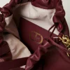 cabas_moyen_en_cuir_avec__4.webp Cabas | Sacs Porté Épaule*TWINSET Milano Cabas Moyen En Cuir Avec Cordon De Serrage Bordeaux