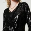Blazers | Pulls Et Cardigans*TWINSET Milano Cardigan Croisé Avec Sequins All-over Noir
