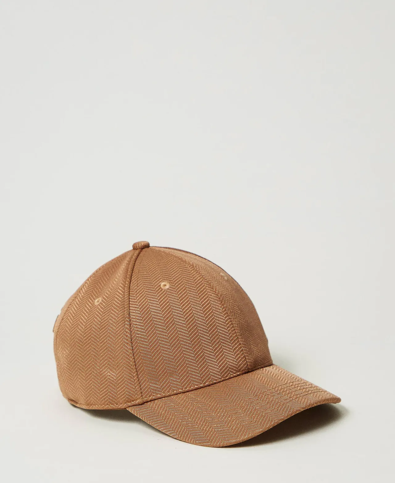 Chapeaux*TWINSET Milano Casquette De Baseball En Scuba Caramel Camel