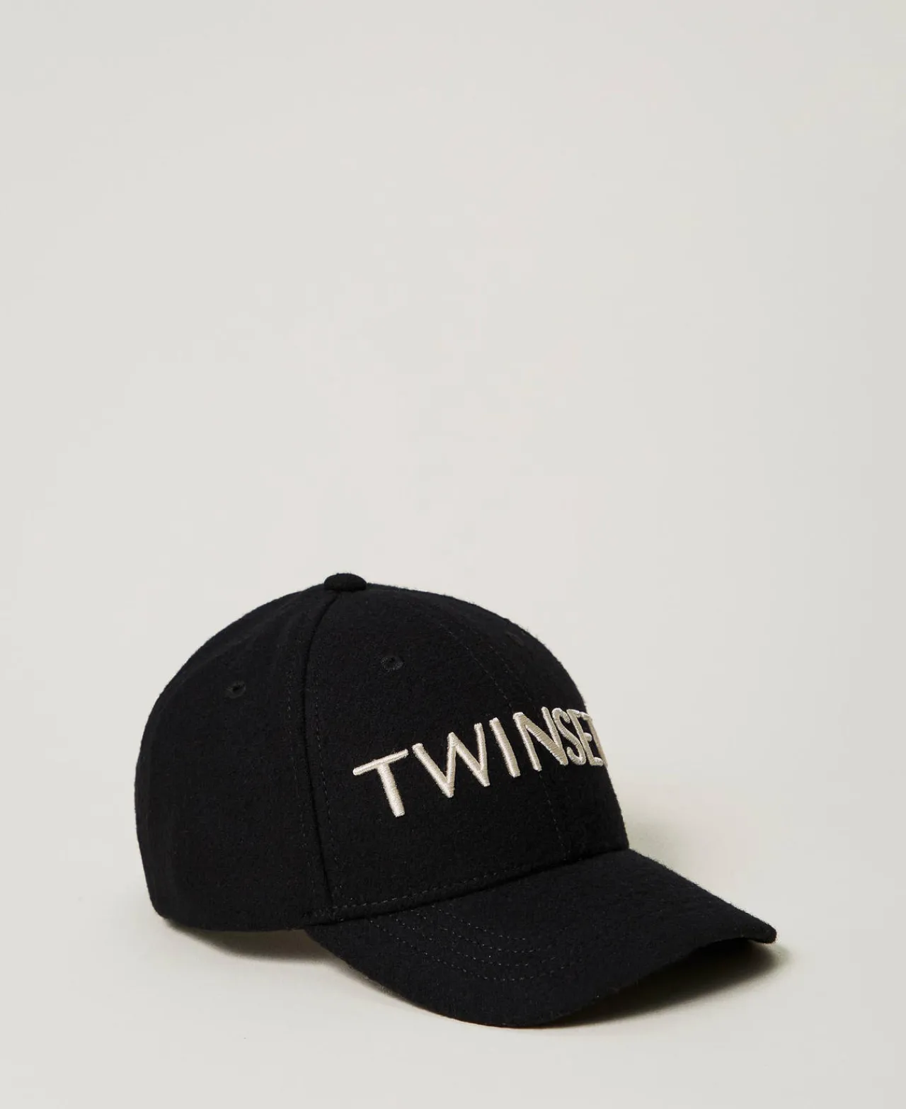Accessoires*TWINSET Milano Casquette De Baseball En Drap Avec Logo Noir
