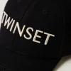 Accessoires*TWINSET Milano Casquette De Baseball En Drap Avec Logo Noir