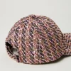 Chapeaux*TWINSET Milano Casquette De Baseball En Tissu Bouclé Pink Tulle Bouclé