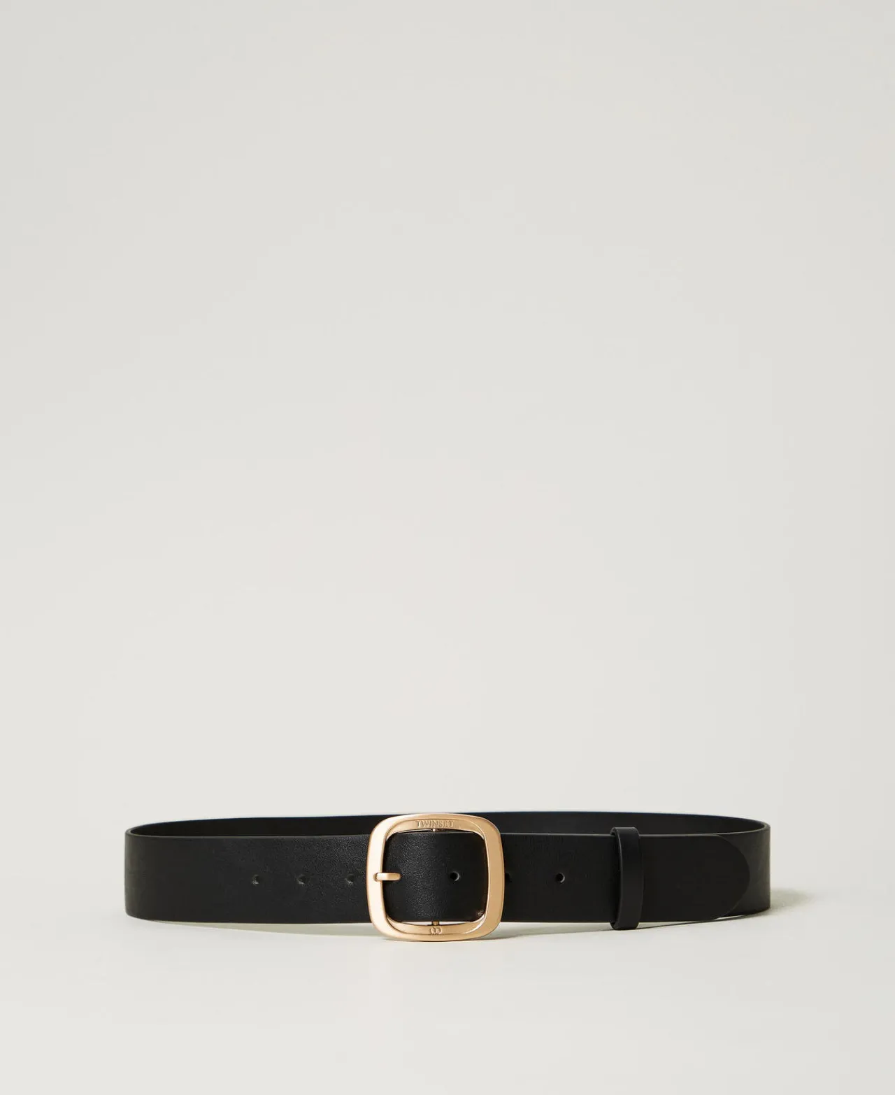 Ceintures*TWINSET Milano Ceinture Avec Boucle Carrée Noir