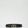 Ceintures*TWINSET Milano Ceinture Avec Boucle Oval T Et Perles Noir