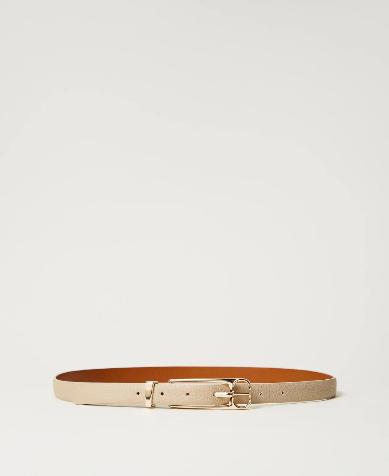 Ceintures*TWINSET Milano Ceinture Avec Boucle Rectangulaire Beige Foncé