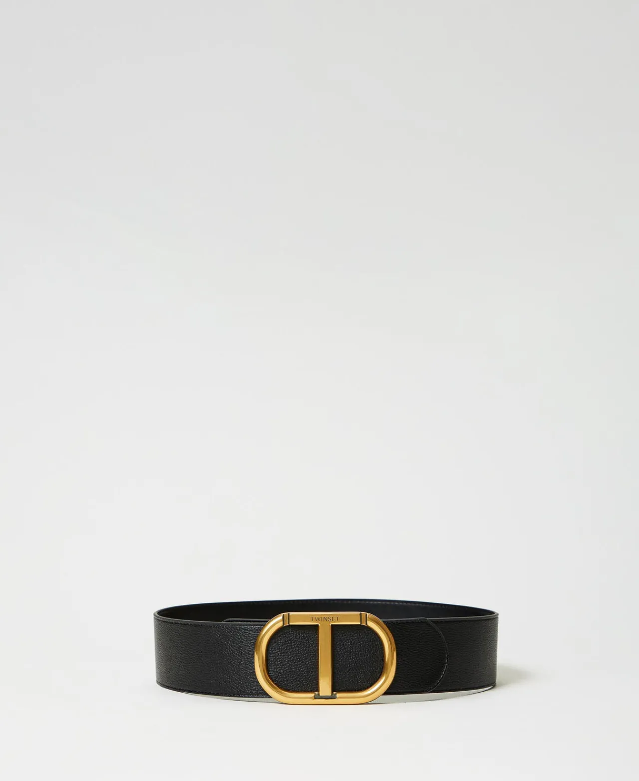 Ceintures*TWINSET Milano Ceinture Avec Grande Boucle Oval T Noir