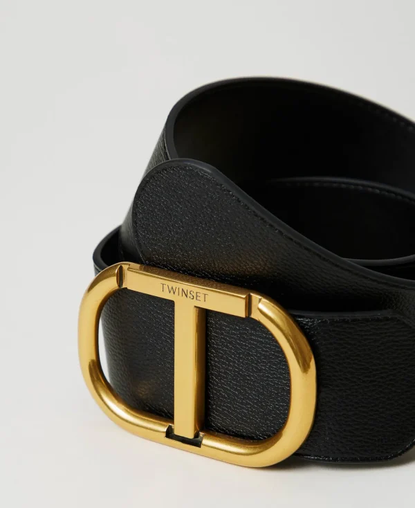 ceinture_avec_grande_bouc_1.webp Ceintures*TWINSET Milano Ceinture Avec Grande Boucle Oval T Noir
