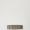 Ceintures*TWINSET Milano Ceinture Avec Imprimé Croco Grey Stone
