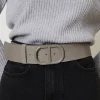Ceintures*TWINSET Milano Ceinture Avec Imprimé Croco Grey Stone