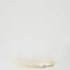 Ceintures*TWINSET Milano Ceinture Avec Plumes Et Oval T Blanc « Old White »