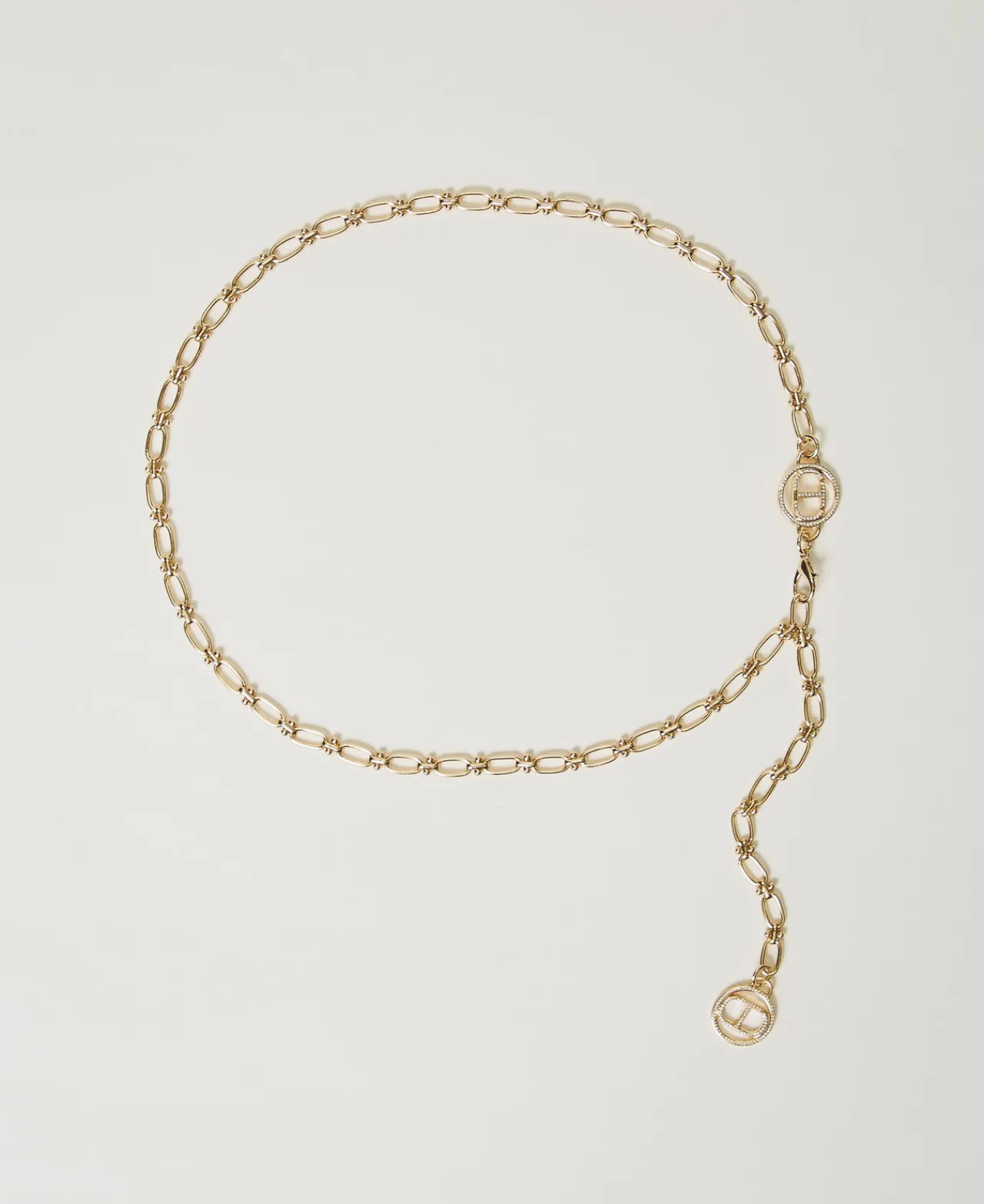 Ceintures*TWINSET Milano Ceinture En Chaîne Avec Oval T New Gold