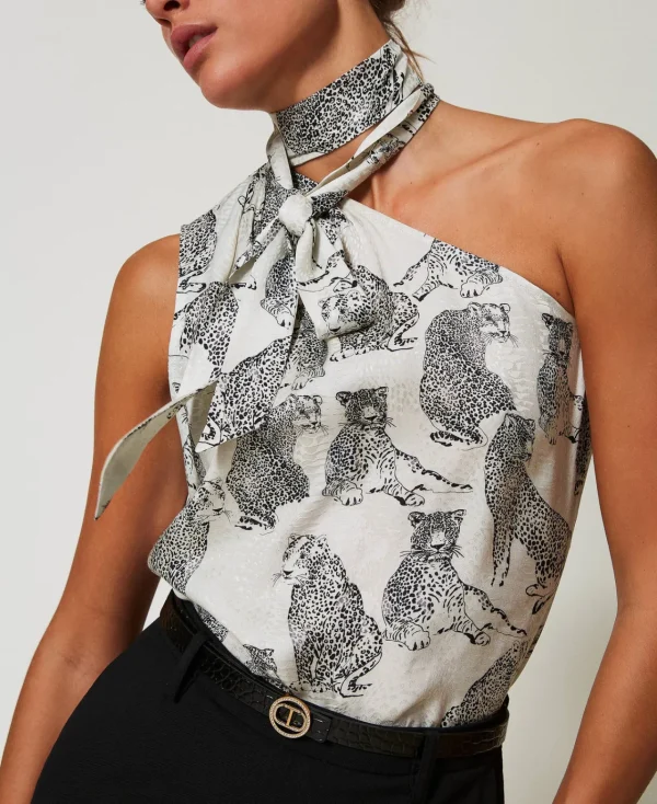 ceinture_en_cuir_avec_imp_1.webp Ceintures*TWINSET Milano Ceinture En Cuir Avec Imprimé Croco Noir
