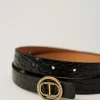 ceinture_en_cuir_avec_imp_2.webp Ceintures*TWINSET Milano Ceinture En Cuir Avec Imprimé Croco Noir
