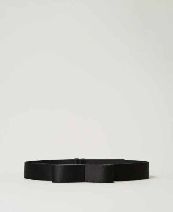 ceinture_en_satin_avec_nu_0.webp Ceintures*TWINSET Milano Ceinture En Satin Avec Nœud Noir
