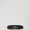 Accessoires*TWINSET Milano Ceinture élastique Avec Boucle Oval T Noir