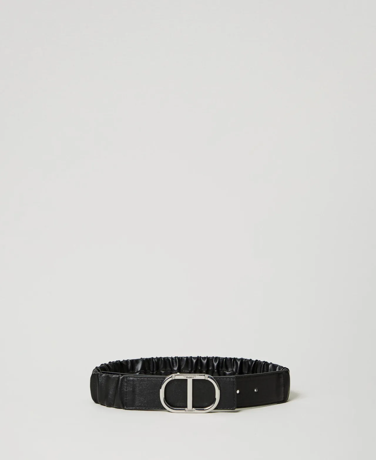 Accessoires*TWINSET Milano Ceinture élastique Avec Boucle Oval T Noir