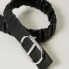 Accessoires*TWINSET Milano Ceinture élastique Avec Boucle Oval T Noir