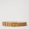 Ceintures*TWINSET Milano Ceinture Réversible Avec Boucle Oval T Bicolore Beige « Chanvre Clair »/Ivoire