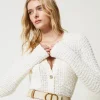 Ceintures*TWINSET Milano Ceinture Réversible Avec Boucle Oval T Bicolore Beige « Chanvre Clair »/Ivoire