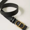 ceinture_rversible_en_cui_3-1.webp Ceintures*TWINSET Milano Ceinture Réversible En Cuir Avec Oval T Bicolore Gris Anthracite/Noir