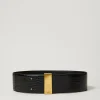 Ceintures*TWINSET Milano Ceinture Taille Haute Avec Imprimé Croco Noir