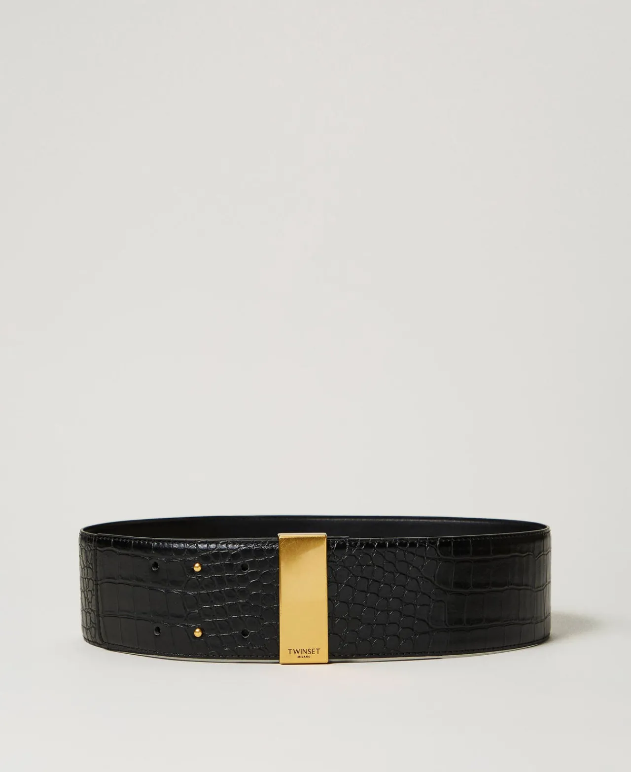 ceinture_taille_haute_ave_0-1.webp Ceintures*TWINSET Milano Ceinture Taille Haute Avec Imprimé Croco Noir