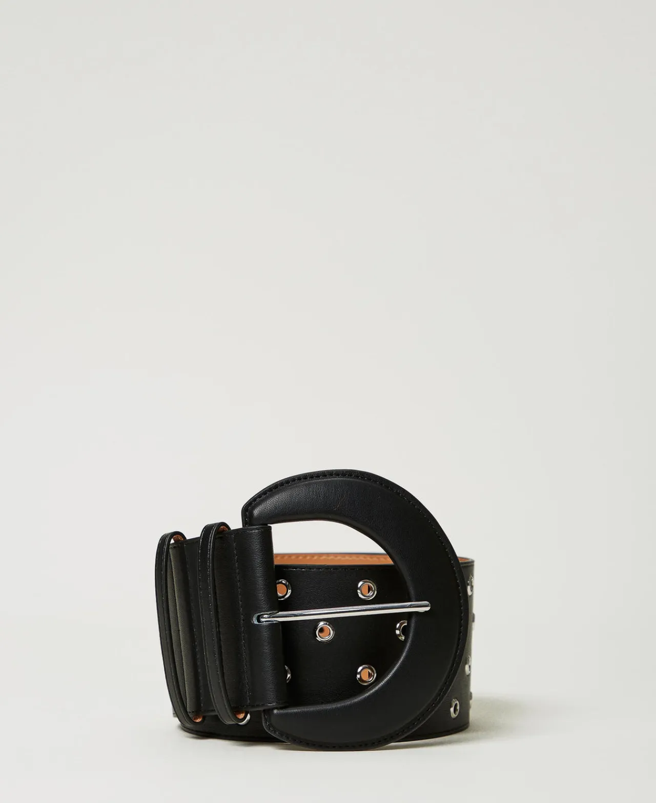 ceinture_taille_haute_ave_0.webp Ceintures*TWINSET Milano Ceinture Taille Haute Avec œillets Noir