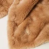 Écharpes*TWINSET Milano Écharpe En Fausse Fourrure Marron « Beaver »
