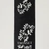 Écharpes*TWINSET Milano Écharpe Jacquard Avec Logo Noir