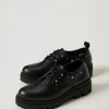 Chaussures*TWINSET Milano Chaussures à Lacets En Cuir Noir