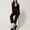 Ballerines Et Mocassins | Chaussures Plates*TWINSET Milano Chaussures à Lacets En Cuir Noir