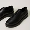 Ballerines Et Mocassins | Chaussures Plates*TWINSET Milano Chaussures à Lacets En Cuir Noir
