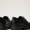 Ballerines Et Mocassins | Chaussures Plates*TWINSET Milano Chaussures à Lacets En Cuir Noir