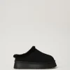 chaussures_mules_avec_fau_0.webp Chaussures Plates*TWINSET Milano Chaussures Mules Avec Fausse Fourrure Noir