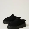 chaussures_mules_avec_fau_2.webp Chaussures Plates*TWINSET Milano Chaussures Mules Avec Fausse Fourrure Noir
