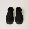 chaussures_mules_avec_fau_4.webp Chaussures Plates*TWINSET Milano Chaussures Mules Avec Fausse Fourrure Noir