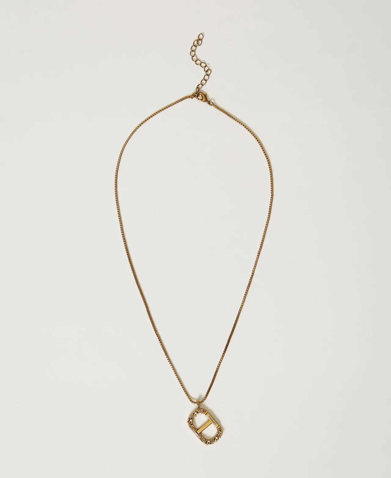 collier_avec_oval_t_flora_0.webp Bijoux*TWINSET Milano Collier Avec Oval T Floral Laiton Clair