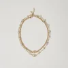 Bijoux*TWINSET Milano Collier Multirang Avec Strass Et Oval T New Gold