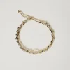 Bijoux*TWINSET Milano Collier Ras-du-cou Avec Strass Et Oval T New Gold