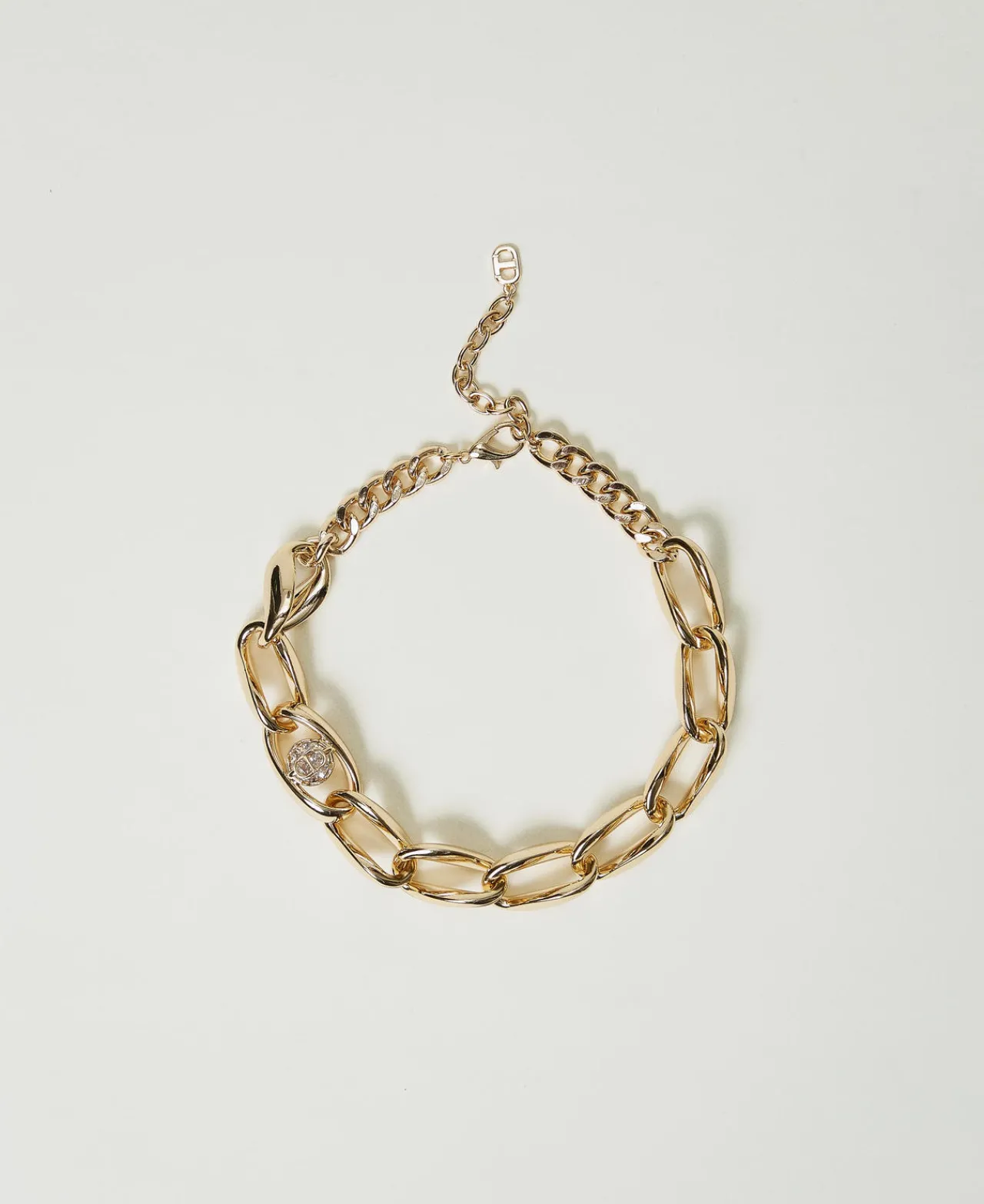 collier_rasducou_en_chane_0.webp Bijoux*TWINSET Milano Collier Ras-du-cou En Chaîne New Gold