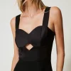 combinaison_en_satin_et_d_4.webp Combinaisons | Robes De Cérémonie*TWINSET Milano Combinaison En Satin Et Drap Avec Sequins Noir
