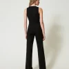 Combinaisons | Robes De Cérémonie*TWINSET Milano Combinaison évasée Avec Bride Oval T Noir