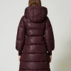 Blousons Et Doudounes*TWINSET Milano Doudoune Longue Avec Capuche Potent Purple