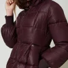 Blousons Et Doudounes*TWINSET Milano Doudoune Longue Avec Capuche Potent Purple