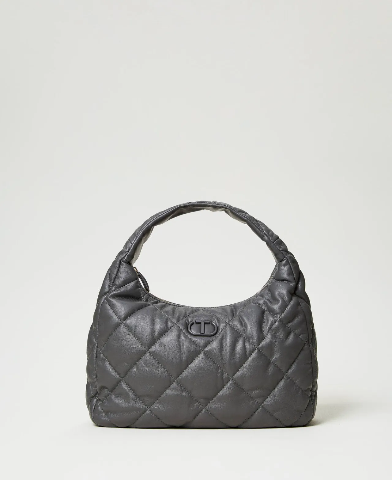 Besaces | Sacs Porté Épaule*TWINSET Milano Grande Besace Matelassée Et Rembourrée Grey Stone